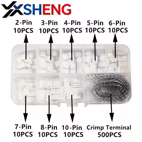 JST GH1.25 Connector Crimp Terminal 1.25mm 2/3/4/5/6/7/8/10 Pin Housing KIT Set Box For Flight Contr