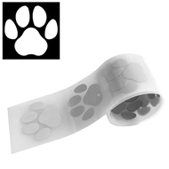 ✘♧∏ Reflective Tape Patches Dog Paw Hot Stamping Foil Heat Transfer DIY Iron On Stickers Clothes Reflective Iron On Transfers