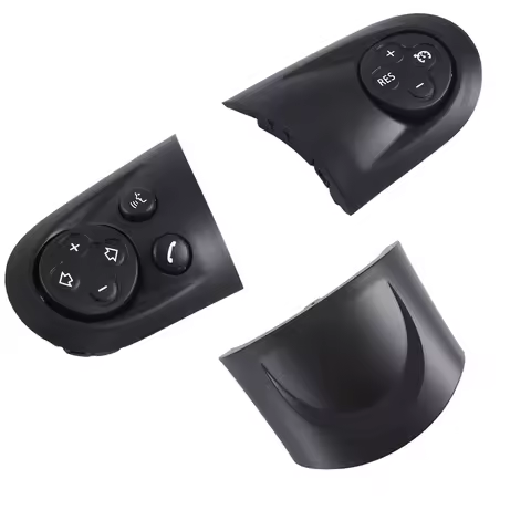 Audio Cruise Car Steering Wheel Control Switch Trim Cover Black Car Accessories For BMW MINI Cooper