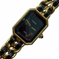 CHANEL 香奈兒 H0001 Premiere M 方糖 首映錶  SIZE:M 合金 石英錶 黑金