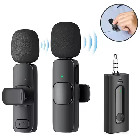 NEW Wireless Lavalier Microphone for Live Streaming/YouTube/TikTok/Facebook Live Noise Reduction Mic