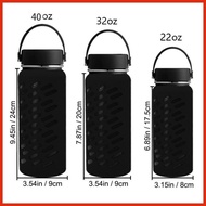 22oz 32oz 40oz Aqua Flask Tumbler Lanyard Hydroflask Paracord Handle Non-slip SoftBoot Hyflask
