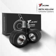TTRacing XL Ultra Smooth Roller Blade & Meta Hollow Chrome Chair Casters Wheels - 5 ล้อ ลูกล้อ ราบรื