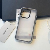 ins風~高級感簡約透明彩色邊框適用於蘋果13時尚手機殼蘋果15pro爆款手機殼新款17系列少女心可愛手機保護套-黑邊 iPhone 17