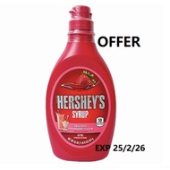 HERSHEY'S CHOCOLATE SYRUP 623g / STRAWBERRY 623g/Caramel 623ml
