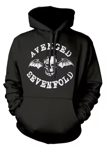 Avenged Sevenfold Logo Graphic Print Men's and Women's Loose Warm Hoodies Casual Autumn and Winter L