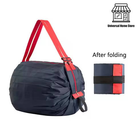 Durable Waterproof Foldable Shopping Bag Reusable Grocery Tote Large Capacity Portable Eco-friendly 