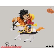 One Piece Luffy Riding a Horse Figurine