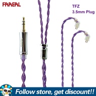 FAAEAL PurpleRice Earphone Cable With TFZ/0.78mm/QDC/S/C Pin 4 Strands OCC Litz HiFi Upgrade Earbuds