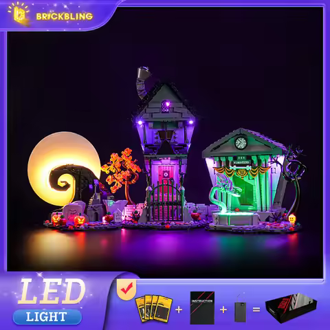 Brick Bling LED Lighting Set 21351 is suitable for Tim Burton's The Nightmare Before Christmas (excl