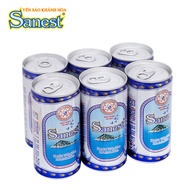 LỐC 6 LON NƯỚC YẾN SÀO KHÁNH HOÀ KHÔNG ĐƯỜNG BIRD’S NEST DRINK SUGAR FREE SANEST 190ML