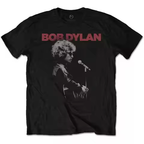 Hot Sale Bob Dylan Classic Album Poster Print T-shirt Men Women Retro Wind Crewneck Cotton Summer Te
