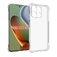 For Motorola Moto G15 4G G05 G84 Soft TPU Anti-Drop Simple Transparent Mobile Phone Case