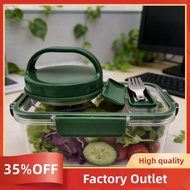 Salad Jar Upgraded Leakproof  Leakproof  Jar Style Lunch Box Large Salad Jar with Hidden Dressing Co