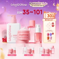 Glad2Glow Glowing Skincare Set  | Pomegranate Niacinamide Moisturizer +Brightening Toner+Niacinamide