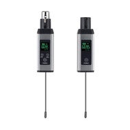GOCHANMI U3 UHF Wireless XLR Transmitter and Receiver Wireless Microphone Receiver Rechargeable Mic 