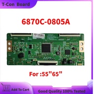 บอร์ด TCON V19_UHD_TM120_V0.3 6870C-0805A ของแท้ได้รับการทดสอบแล้ว100% สำหรับแผงทีวี LG 6870C 0805A
