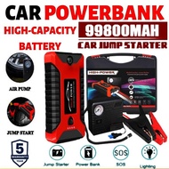 ❤NEW ARRIVAL❤99800mAh Car Jumper PowerBank With Pump Car PowerBank Jump Starter Emergency JumpStart PowerBank Kereta Jumper Kereta 汽车应急电源