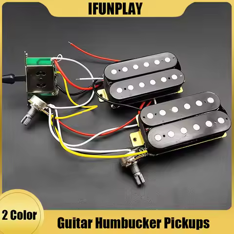 Guitar Humbucker Pickups with 3 way Guitar Switch 500K Potentiometer 1T1V Wiring Harness Prewired El