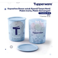 tupperware one touch canister 2L blue 2pcs "T"