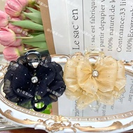 Stars Exclusive Gypsophila Juan Yarn Pleated Elegant Temperament Fashion Gentle Sweet Hair Clip 8M G