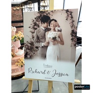 Wedding welcome board / welcome board personalized / frame / Welcome board kahwin/ birthday board / 
