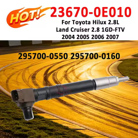 ORLTL 23670-0E010 New Fuel injector 295700-0550 295700-0160 For Toyota Hilux 2.8L Land Cruiser 2.8 1