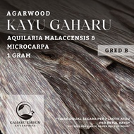 GAHARU EMBUN Gred B Aquilaria Malaccensis & Microcarpa Kayu Gaharu (Agarwood Chip) 1 GRAM