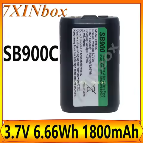 7XINbox SB900C SB900A SB900B 3.7V 6.66Wh 1800mAh Rechargeable Battery For Shure QLXD1 QLXD2 ULXD1 UL