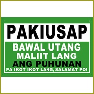 ✿ ℗ ☍ Bawal Utang No Credit Bawal Umutang Signage for Sari Sari Store Business