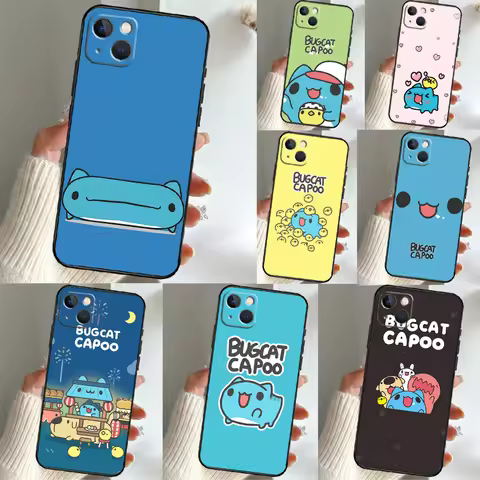 Love Comic Cat Bugcat Capoo Case For OPPO Reno 14F 14 13F 13 12F 12 11F 11 7 8 10 Pro 8T OPPO Find X