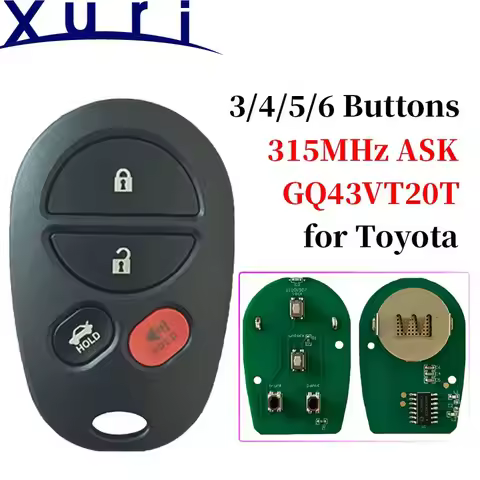 Car Remote Key for Toyota Sienna Highlander Sequoia Tacoma Tundra Avalon Solar 2008 2009 2010 2011 2