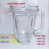 Terbaru GELAS JUS KACA BLENDER PHILIPS CUCINA MODEL LAMA TIPE HR-1741