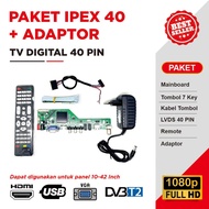 DIY Mesin TV Digital Board Monitor HDMI VGA RCA Untuk layar Laptop 40pin Support FHD LVDS Universal