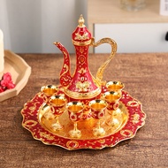 European Light Luxury Rose Wine Set White Wine Drinking Wine Jug Wine Glass Set Golden Red High-End 