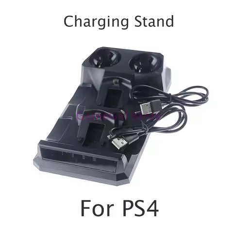 1pc For Playstation 4 PS4 Handle 4 in 1 Charging Stand Dual Dock Station Base for PS Move Controller