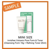 [SAMPLE] innisfree Volcanic Pore Form & Toner(Cleansing Form 15g + Refining Toner 25ml) #45