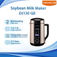 Joyoung Soya Milk Maker DJ13E-Q8 1100-1300ML 304 Stainless Steel Material Intelligent Dual Reservation Multi functional wall breaking soybean milk machine