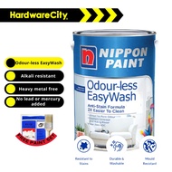 [Free Paint Set] Nippon Paint Odour-less EasyWash 1L/5L