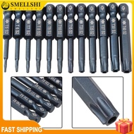 【SEMLL】1pc 50mm Blue Magnetic Torx Screwdriver Bits Set Electric Screwdriver T5-T40❀