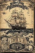 Notizbuch – Piraten Edition | Vintage Nautik Design | 6x9 Zoll Dot Grid