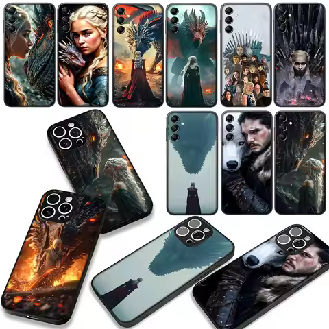 Dragon Mother Thrones Phone Cover Case for Samsung Galaxy S25 S23 S22 S24 FE Ultra Plus A56 A05 A06