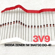(10 PCS) ZENER DIODE 1W 1WATT 3V9 3.9V 3.9 V DIODE 1N4730 1N 4730 IN4730 IN 4730 DO-41 ST