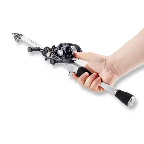 Long-range Casting Retractable Lure Rod 1.8/2.4m Lightweight Short-section Fishing Rod Portable Fish