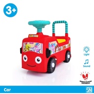 SHP 570 [BISA DINAIKI!] Ride On Bus Mainan Tunggang Anak Bis Telolet Mobil Dorong AYO BUS BASURI War