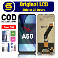 Original 100% LCD hp Itel A50 asli Touchscreen Fullset ori Free Lem + Tempered film +tool