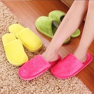 Davia Plain color Cotton plush hotel slipper unisex indoor slippers for women and mens 5190