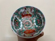 乾隆年制 廣彩瓷碗 古董