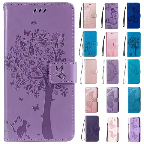 Wallet Flip Leather Case For Xiaomi Redmi 12C 10 10C 9 9A 9C 9T Note 12 Pro 11S 11 Pro 10 Pro 9 Pro 