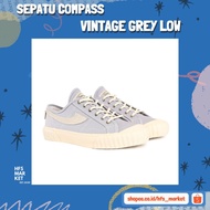 [100%ORIGINAL] Compass VINTAGE Gray LOW SIZE 36 SEPATU